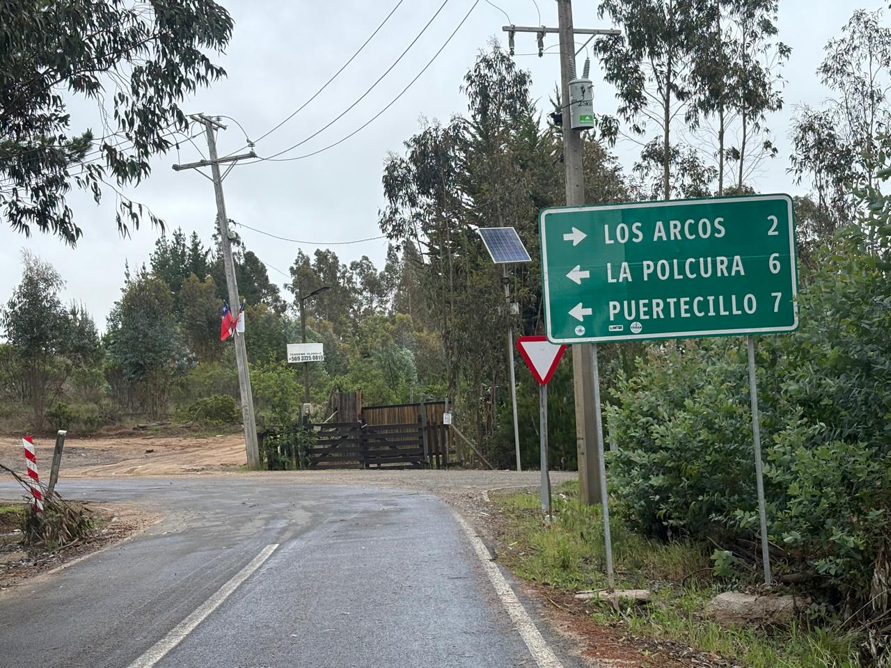 Acceso a Puertecillo y La Polcura