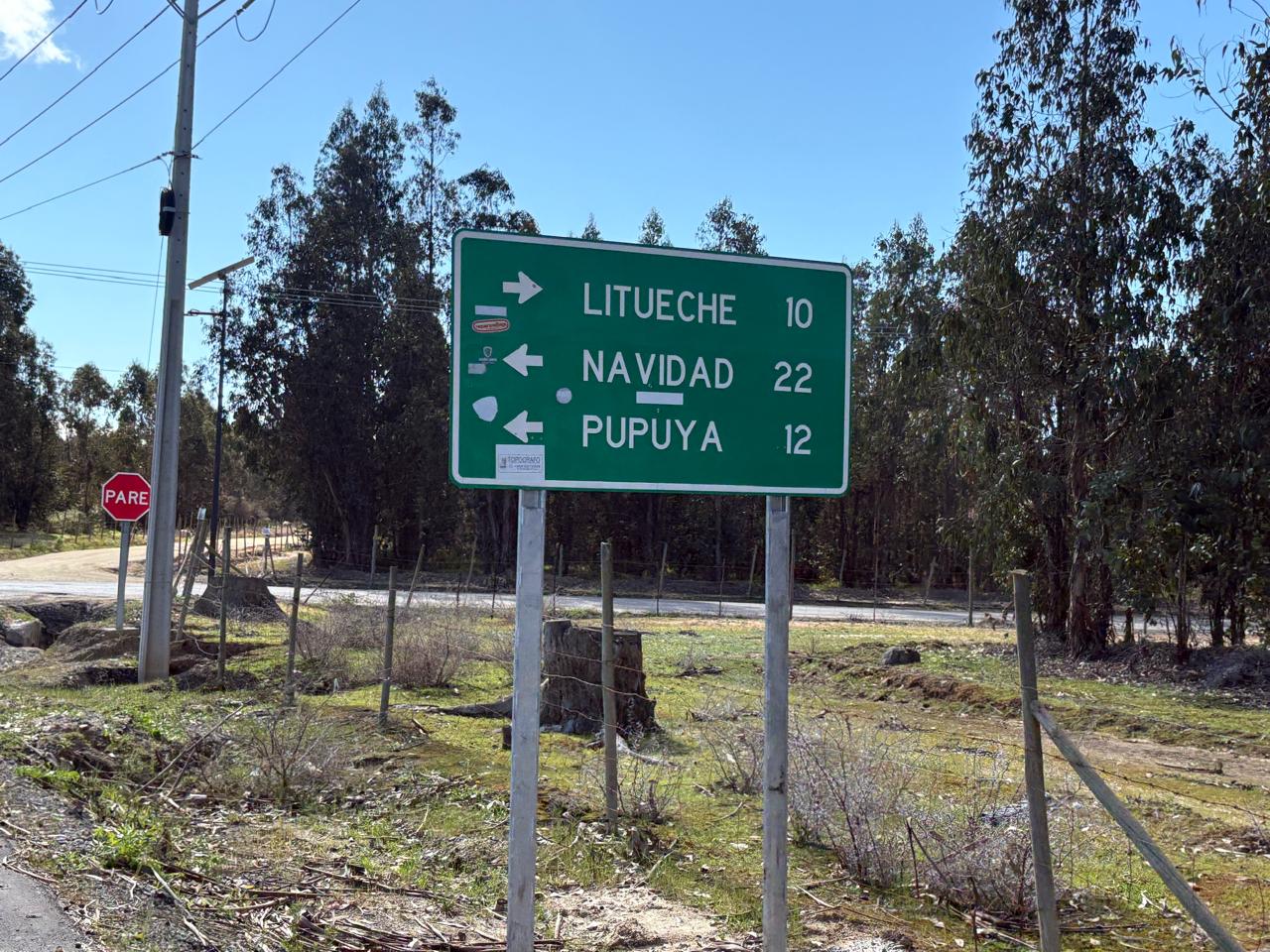 Acceso a Litueche, Navidad y Pupuya en la Región de O'Higgins
